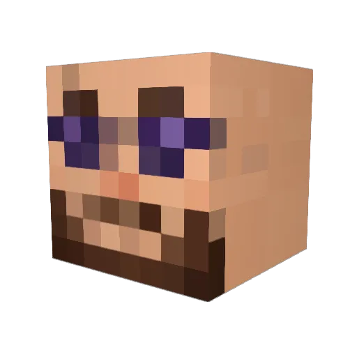 Otuzbiremir Minecraft avatar head, 3D render