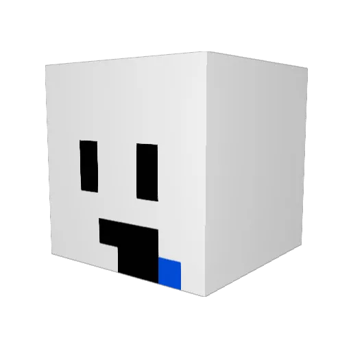 OuO0425 Minecraft avatar head, 3D render