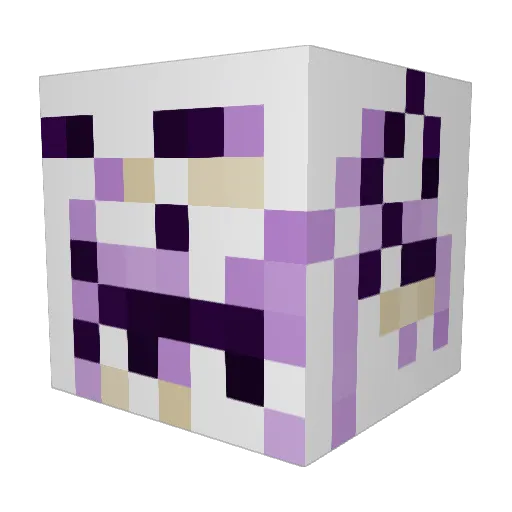 Ouch__ Minecraft avatar head, 3D render