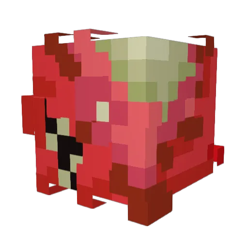Ouchies3781 Minecraft avatar head, 3D render