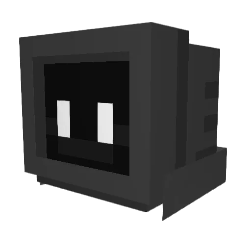 Ouchistle Minecraft avatar head, 3D render