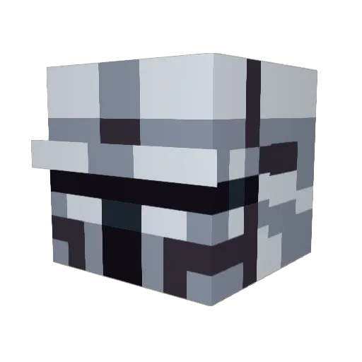 Ouchmous3 Minecraft avatar head, 3D render
