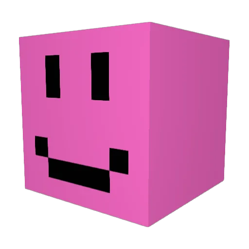 Ouczx Minecraft avatar head, 3D render