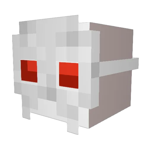 Oudh Minecraft avatar head, 3D render