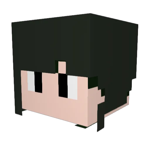 Oudon014 Minecraft avatar head, 3D render