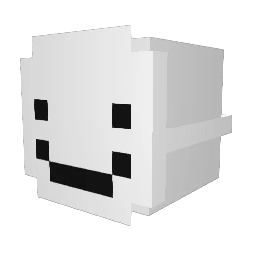 Oudonbe Minecraft avatar head, 3D render