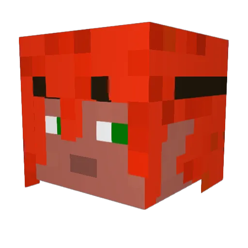 Oudyn Minecraft avatar head, 3D render