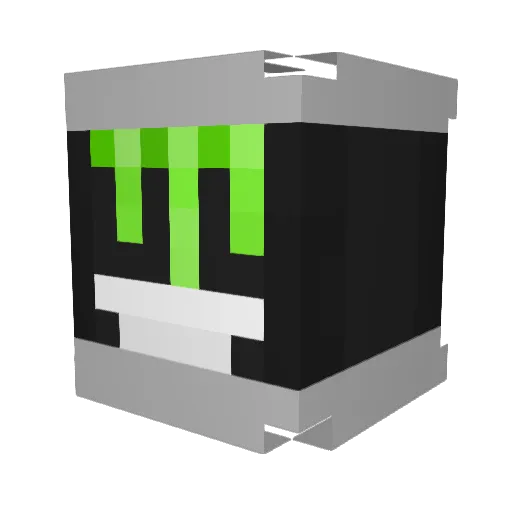 OugaGigaBouga Minecraft avatar head, 3D render