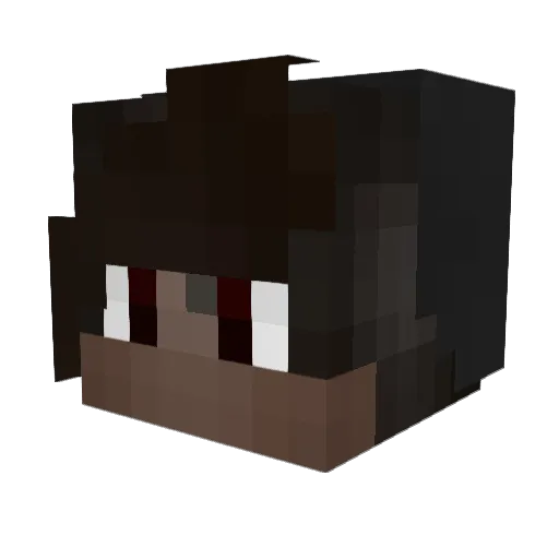 Ouis_OrdinaryL1f Minecraft avatar head, 3D render