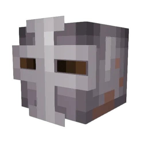 Ouistix Minecraft avatar head, 3D render