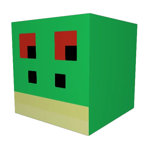 Ounce18973 Minecraft avatar head, 3D render