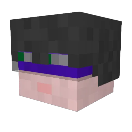 OurCityRandom Minecraft avatar head, 3D render