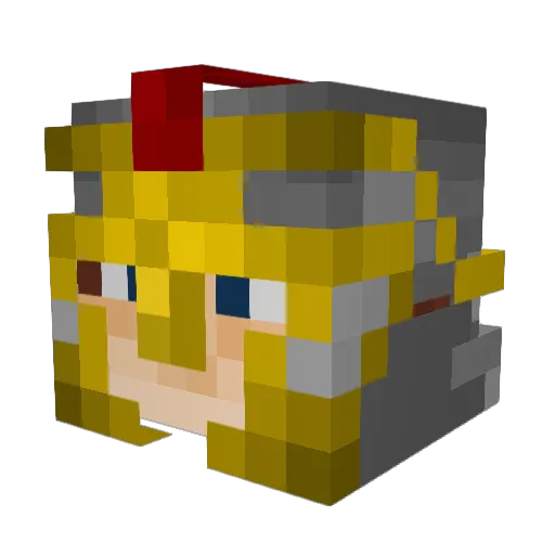 OurHolyLord Minecraft avatar head, 3D render