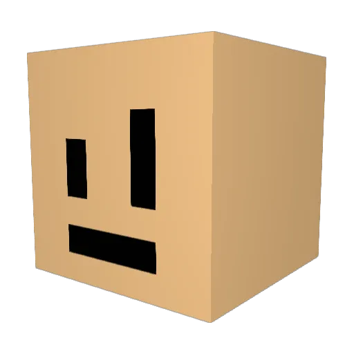 OurNuts Minecraft avatar head, 3D render