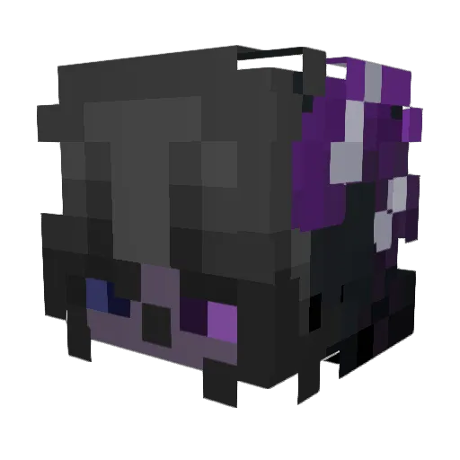 OuranStormy Minecraft avatar head, 3D render