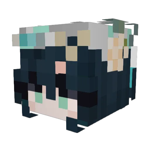 OuroEra Minecraft avatar head, 3D render