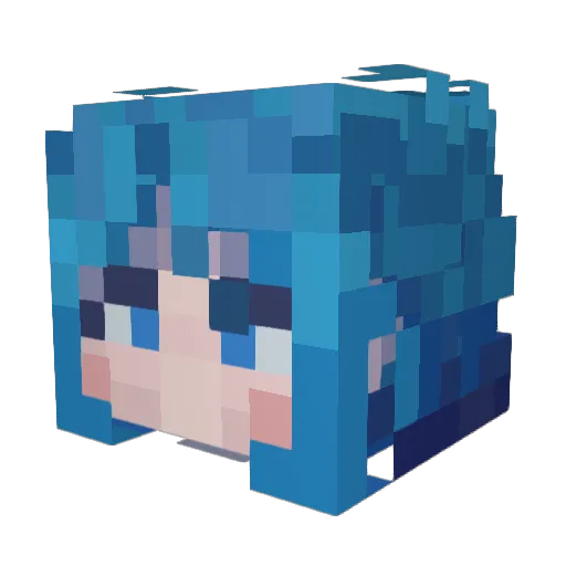 Ouroboros260 Minecraft avatar head, 3D render