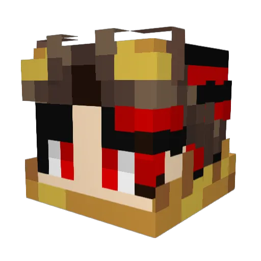 OuroborosDND Minecraft avatar head, 3D render