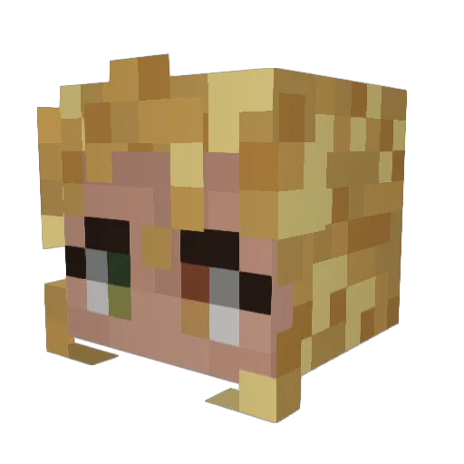 OuroborosI30 Minecraft avatar head, 3D render