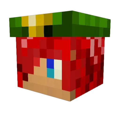 OuroborosZera Minecraft avatar head, 3D render