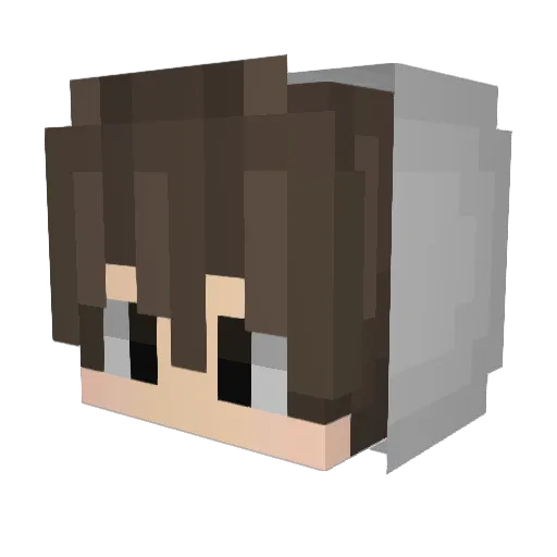 Oursten Minecraft avatar head, 3D render