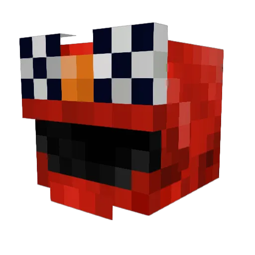 Ourxey Minecraft avatar head, 3D render