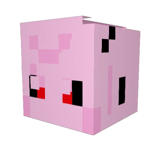 Ousss1012 Minecraft avatar head, 3D render