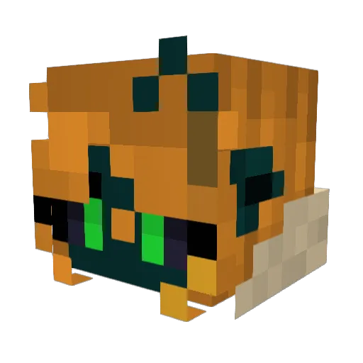 Out2Pasture Minecraft avatar head, 3D render