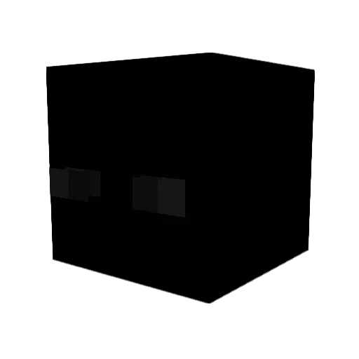 OutConfusion Minecraft avatar head, 3D render