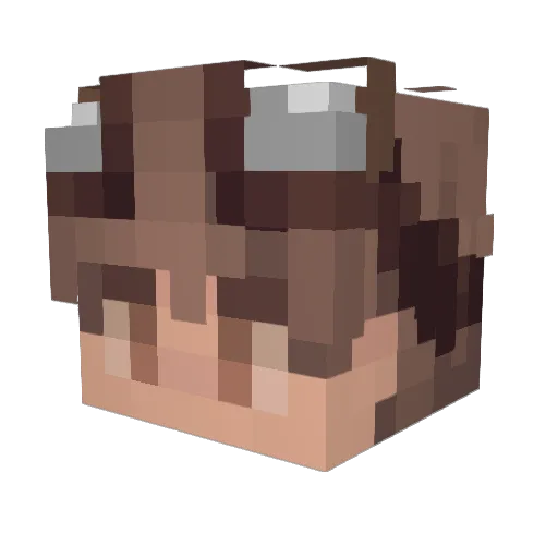 OutGoosed Minecraft avatar head, 3D render