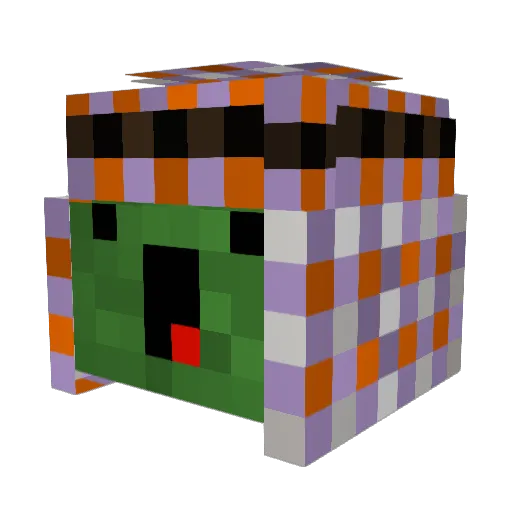 OutSource Minecraft avatar head, 3D render