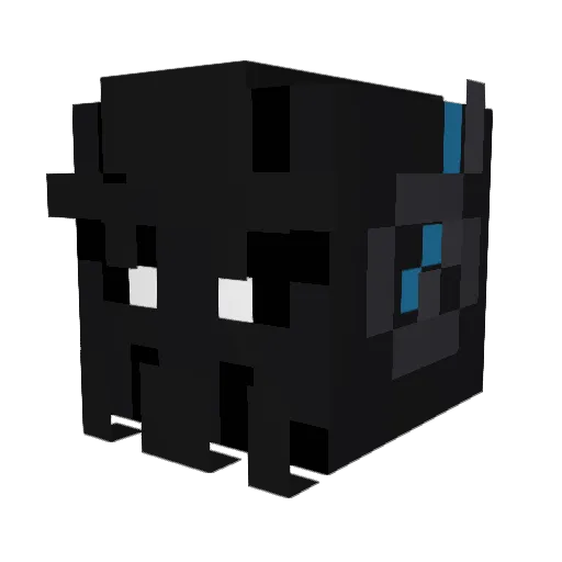 OutSpaces Minecraft avatar head, 3D render