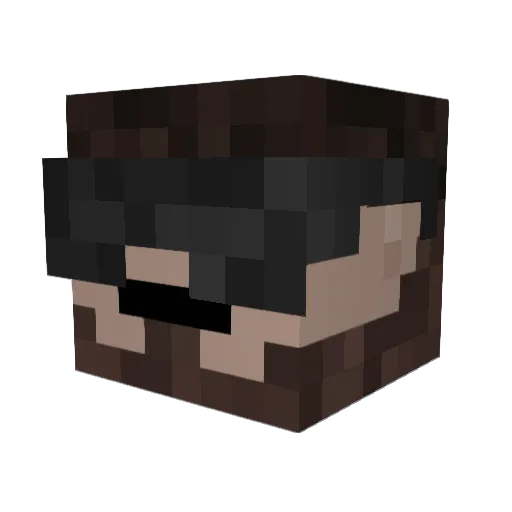 Outbound51 Minecraft avatar head, 3D render