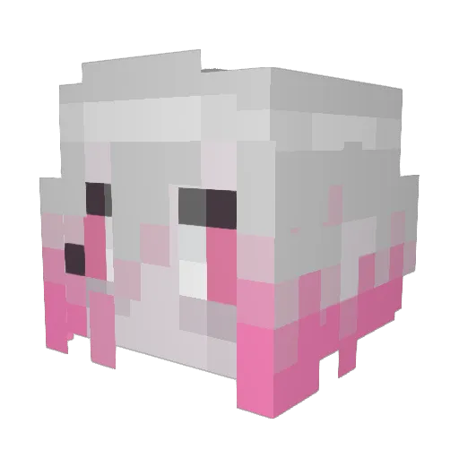 OutboundGlint40 Minecraft avatar head, 3D render