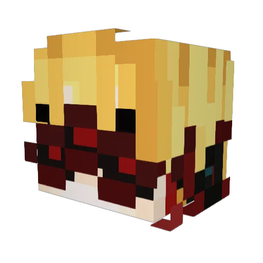 Outboxer009 Minecraft avatar head, 3D render