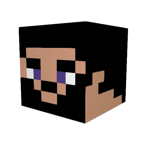 OutbreakPlaysYT Minecraft avatar head, 3D render