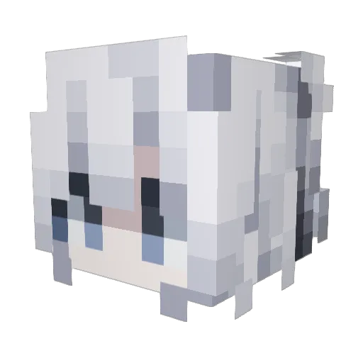 Outbreaksun Minecraft avatar head, 3D render