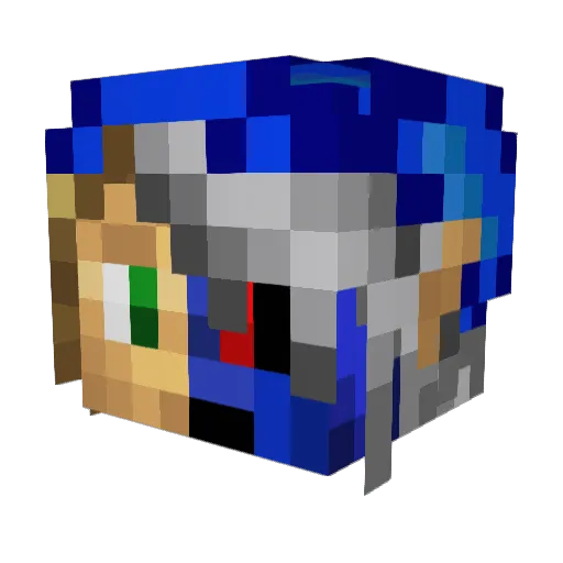 OutcastAnimatic Minecraft avatar head, 3D render