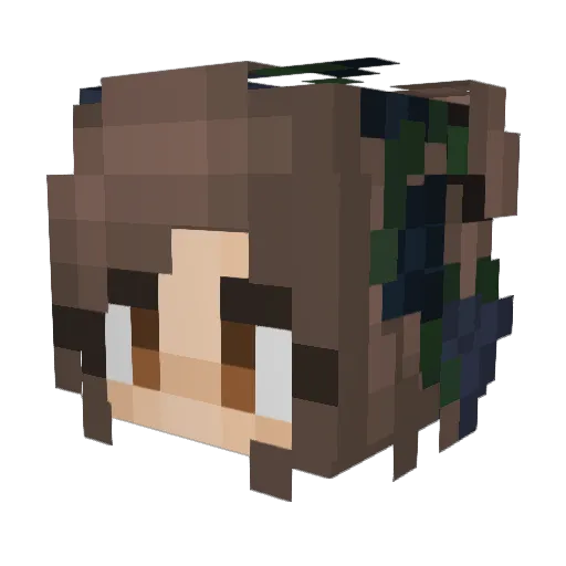 Outcast_Gen Minecraft avatar head, 3D render