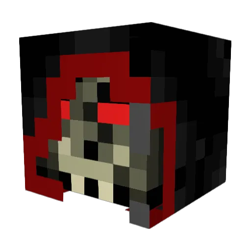 OutcastedAnomaly Minecraft avatar head, 3D render