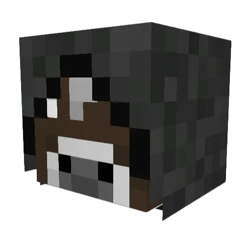 OutdatedVersion Minecraft avatar head, 3D render