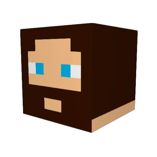 Outdoorsman727 Minecraft avatar head, 3D render
