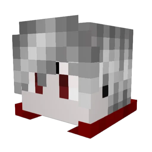 Outdumb Minecraft avatar head, 3D render