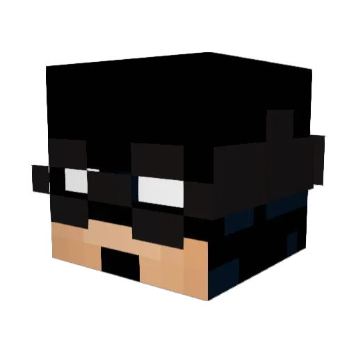 Outer_Space Minecraft avatar head, 3D render