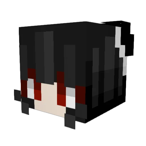 Outfell Minecraft avatar head, 3D render