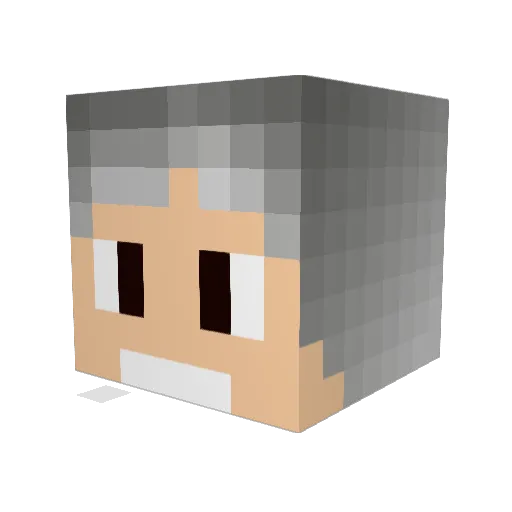 OutisPlayer Minecraft avatar head, 3D render