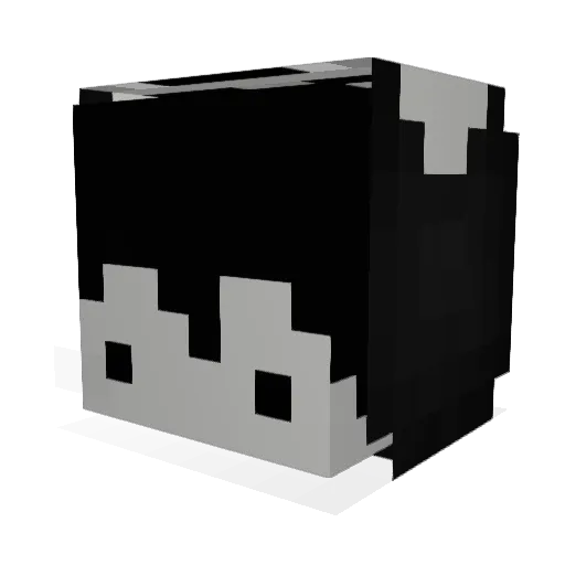 Outizs Minecraft avatar head, 3D render