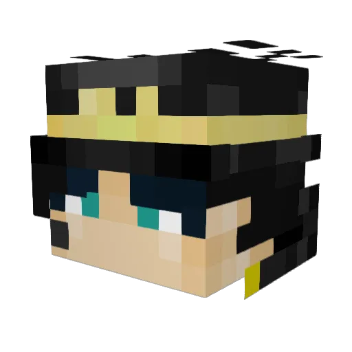 Outkast178 Minecraft avatar head, 3D render