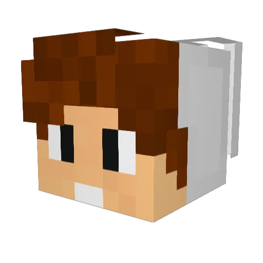OutlHook Minecraft avatar head, 3D render