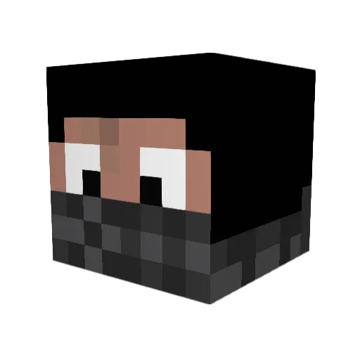 Outlander99 Minecraft avatar head, 3D render